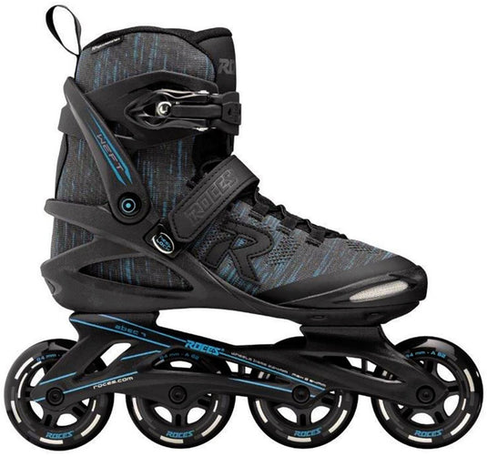 Roces weft thread 84 skeelers volwassenen – 4x84mm wielen – fitness inline skates – zwart blauw – maat 40