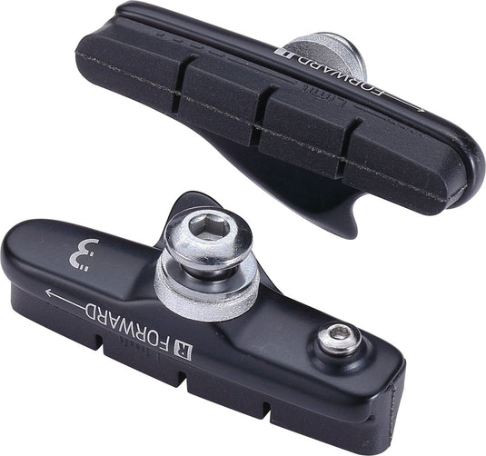 Bbb cycling remblokjes fiets roadstop - velgrem - compatibel met stadsfiets mountainbike - zwart - bbs-02
