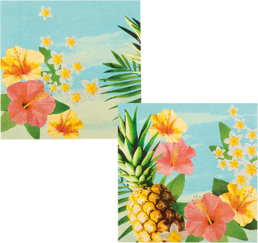 Boland - set 20 papieren servetten paradise - tropisch - hawaii - themafeest - tuinfeest - verjaardag