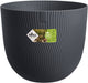 Elho sereh rond 60 - grote bloempot voor binnen buiten - 100% gerecycled plastic - ø 59 x h 50.6 cm - antraciet