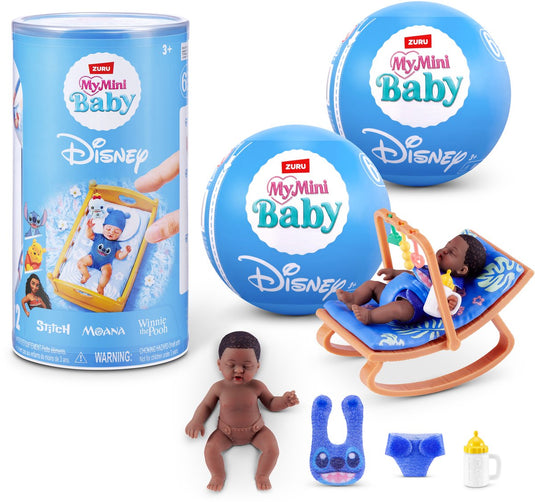Mini zuru my baby disney serie 1 - winnie de pooh en stitch - 2 pack