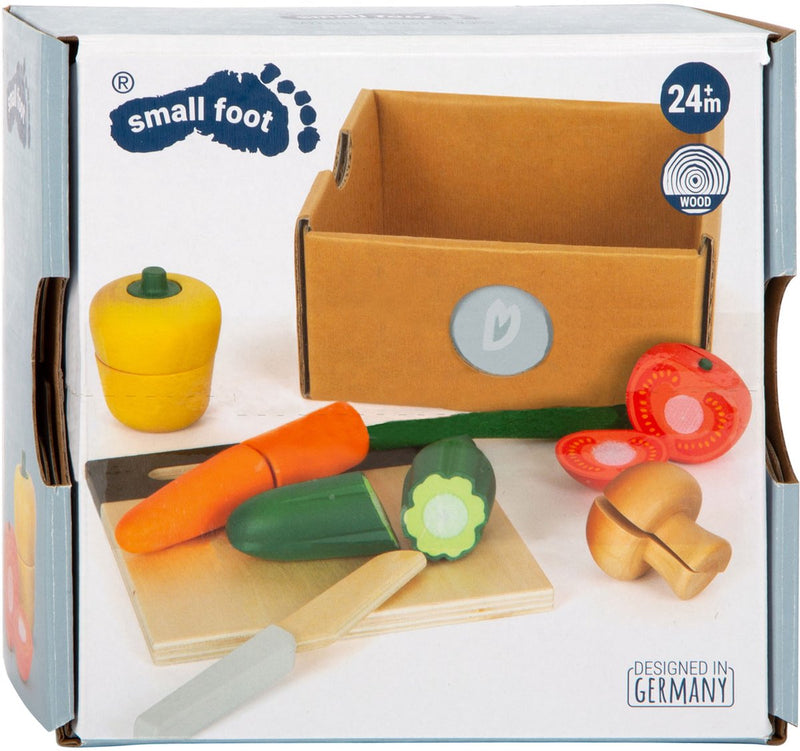 Load image into Gallery viewer, Small foot - houten snij- en speeleten groenten set, 13dlg.
