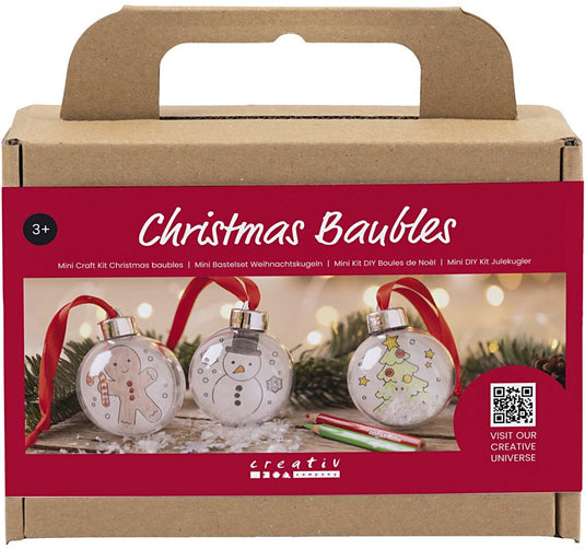 Creativ company mini hobbyset kerstballen kleuren