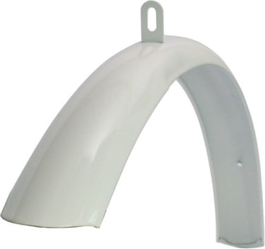 voorspatbord 28 inch staal wit