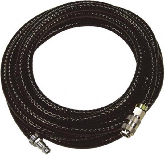 Hbm machines stanley luchtslang 20 meter - compressor slang - max. 10bar - europese snelkoppeling - pvc - zwart