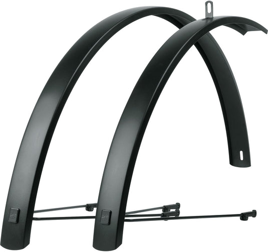 Sks spatbordset 28 (622) edge al 46mm aluminium zwart