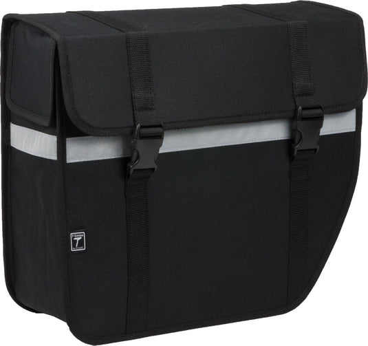 Willex enkele fietstas shopper - afgeschuind - rechts - 17l - zwart
