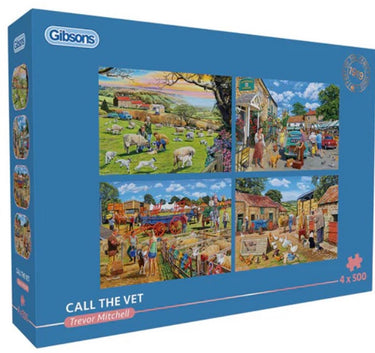 Gibsons - call the vet (door trevor mitchell) - 4×500 stukjes 48×34cm (b×h) - legpuzzel voor volwassenen