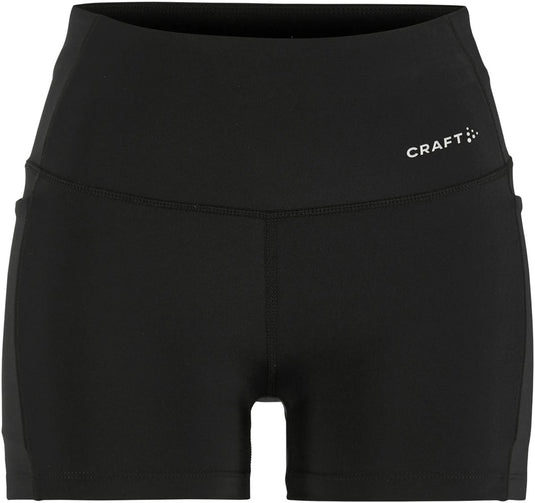 Craft essence hotpants 3 w dames sportbroek - zwart