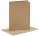 Creativ company cc kaarten enveloppen 10,5x15 cm kraft 6 stuks