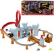 Hot wheels mario kart bowsers kasteel - baanset met metalen kamek speelgoedauto