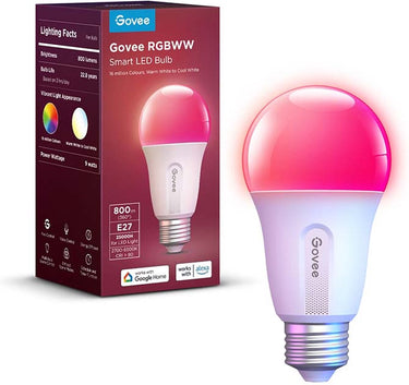 Govee slimme lamp e27 rgbww 6 cm - 800 lumen - 1 pack