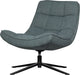 Woood maudi draaifauteuil - polyester - blue stone - 84x74x86