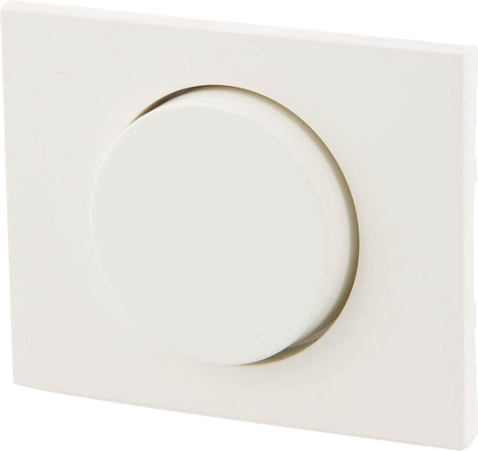 Berker k1 centraalplaat met knop voor dimmer - polarwit