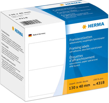 Herma frankeer-etiketten dubbel 130x40 1000 st.