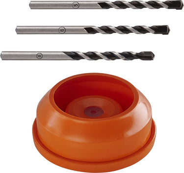 Wolfcraft - betonboorset met stofvanger - „professional“ hardmetaal-voorzien, 4-dlg. - 8640000