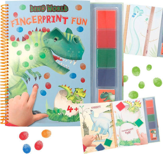 Depesche - dino world vingerprint fun - kleurboek