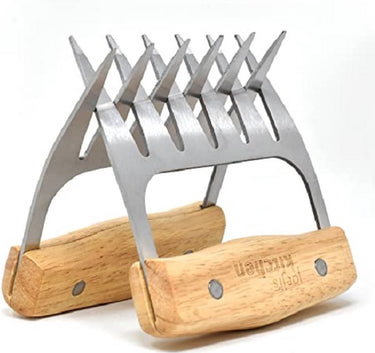 Westmark vleesklauwen, klauwen voor het scheuren en fijnmaken van vlees, ideaal voor pulled pork, praktische keuken-, barbecue- en barbecue accessoires, roestvrij staal, 2 stuks, 13702260