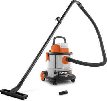 Powerplus dual power accu stofzuiger nat-droog powdp6040 - 20v draadloze stofzuiger - 20l tank - zonder accu en lader - met 1 acc.