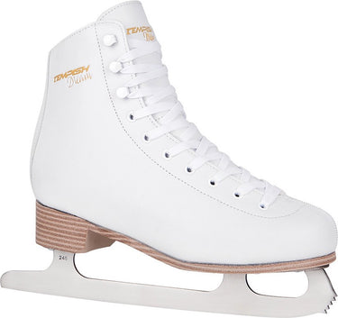 Tempish – dream white ii – kunstschaatsen – schaatsen dames – wit – extra zachte binnenvoering rvs kunstschaatsijzer – maat eu 36
