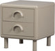 Woood rune ladekast met 2 lades - metaal - honinggeel - 45x42x42