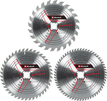 Einhell hardmetalen tct zaagbladset - 3-delig - ø254 x 30 x 3,2 mm - 24 42 60 tanden