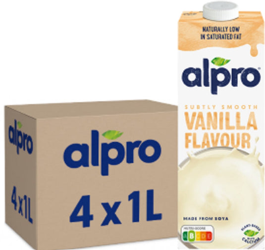 Alpro - soja drink vanille - 4x 1ltr