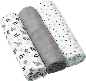 Babyono baby ono bamboo antarctic 3 stuks hydrofiel luiers 397 02