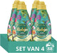 Robijn klein krachtig collections vloeibaar wasmiddel - color paradise secret - 4 x 22 wasbeurten - voordeelverpakking