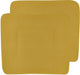 Meyco baby uni aankleedkussenhoes - 2-pack - honey gold - 85x75cm