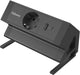 Fellowes ampra power desk – opbouw stroomvoorziening voor bureau – 1x stopcontact + usb‑a usb‑c – bureaubladklem 10–45 mm – 2m kabel – 5 jaar garantie