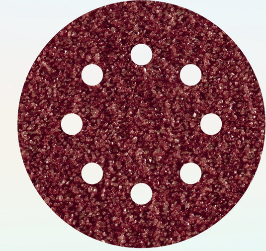 Wolfcraft - 25 schuurschijven ø 125 mm - korrel 60 - schuurpapier met klittenband voor hout en metaal - voor excentrische schuurmachine - 2250100