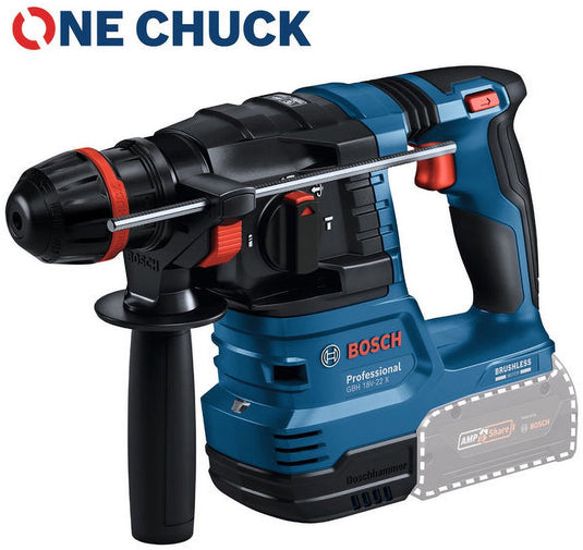 Bosch accu boorhamer met onechuck gbh 18v-22 x 2x 4,0 ah accu +...