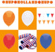 Merkloos sans marque hockey oranje versiering 46-delig – slingers, ballonnen serpentines