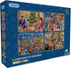 Gibsons kerst legpuzzel volwassenen 4x500 stukjes trevor mitchell.
