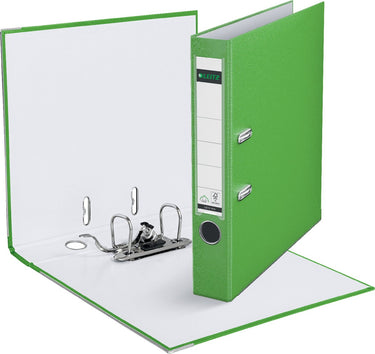 Leitz 180° kunststof ordner - 90% gerecycled karton - 30% pre-consumer gerecycled plastic - a4 - rugbreedte van 52mm - groen