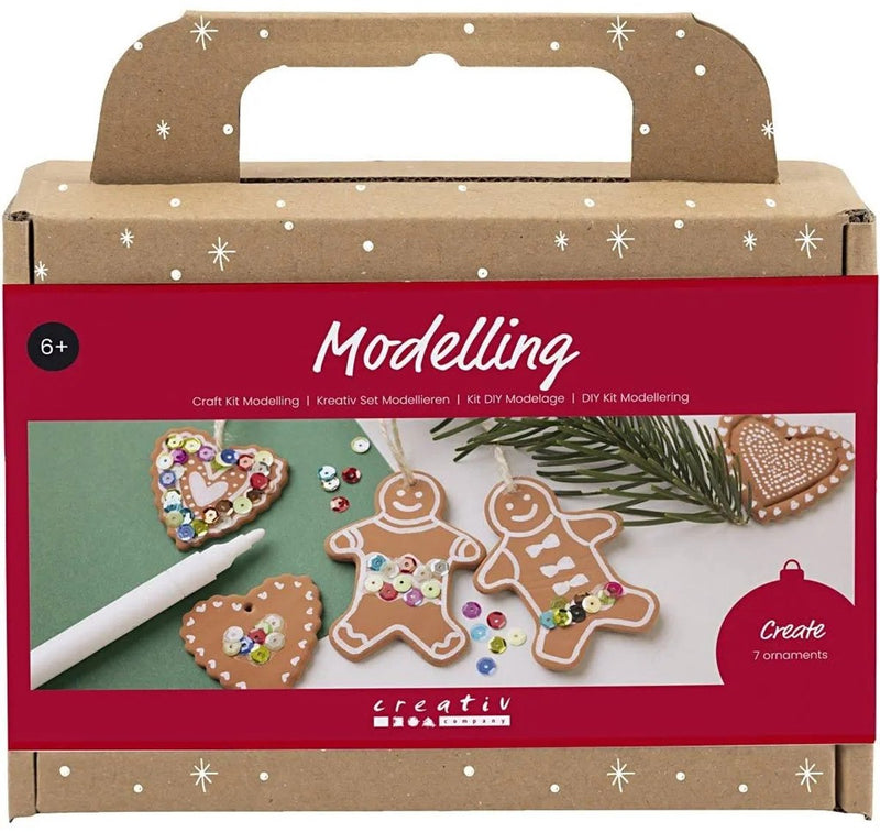 Afbeelding laden in galerijviewer, Creativ company hobbyset boetseren kleine kerstfiguren
