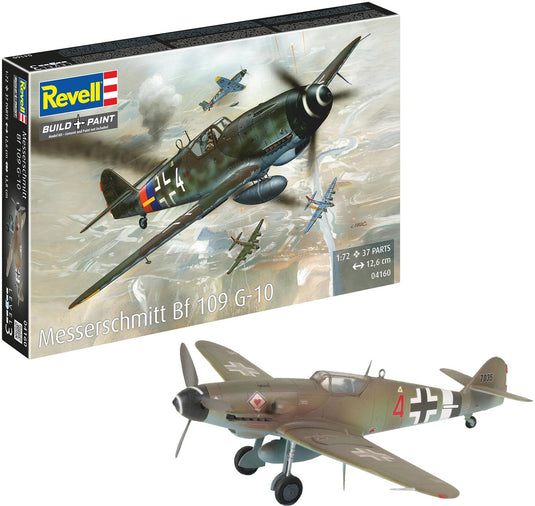 Revell modelbouwpakket militaire voertuigen - 04160 messerschmitt bf 109 g-10 plastic - 1:72 - modelbouw