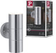 Paulmann wandlamp flame ip44 60 mm max. 2x10w 230v edelstaal geborsteld edelstaal