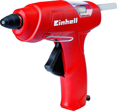 Einhell elektrisch lijmpistool tc-gg 30 - 30 w - mechanische toevoer - incl. standaard, vlak en verlengstuk - incl. 3 lijmstiften