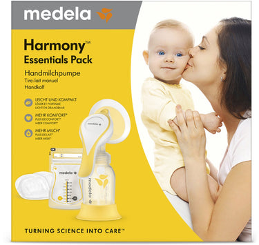 Medela harmony essentials pack - enkele handkolf set - inclusief bewaarzakjes ultra-ademende zoogkompressen