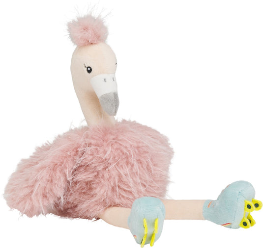Happy horse flamingo fame knuffel 32 cm - roze - baby knuffel