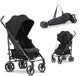 Deryan bobbie paraplu buggy - met draagtas - verstelbaar - zwart