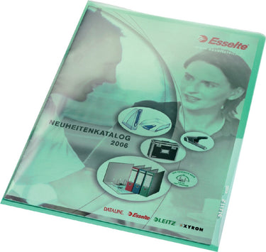Leitz premium zichtmap - a4 - 100 stuks - groen