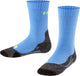 Falke tk2 anti-blaar dik wol functioneel materiaal wandelsokken kinderen blauw - maat 35-38
