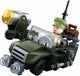 Sluban army wwii geallieerde terreinwagen - constructiespeelgoed bouwset met 91 bouwstenen – m38‑b0678b – bouwspeelgoed vanaf 8 jaar