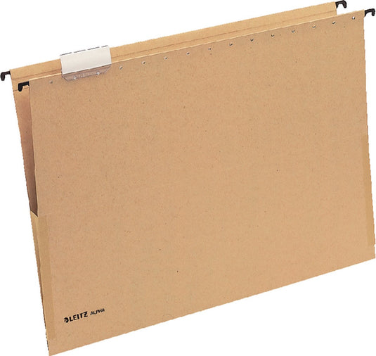 Leitz alpha® a3 hangmap met balg - 25 stuks - v-bodem - natuurbruin