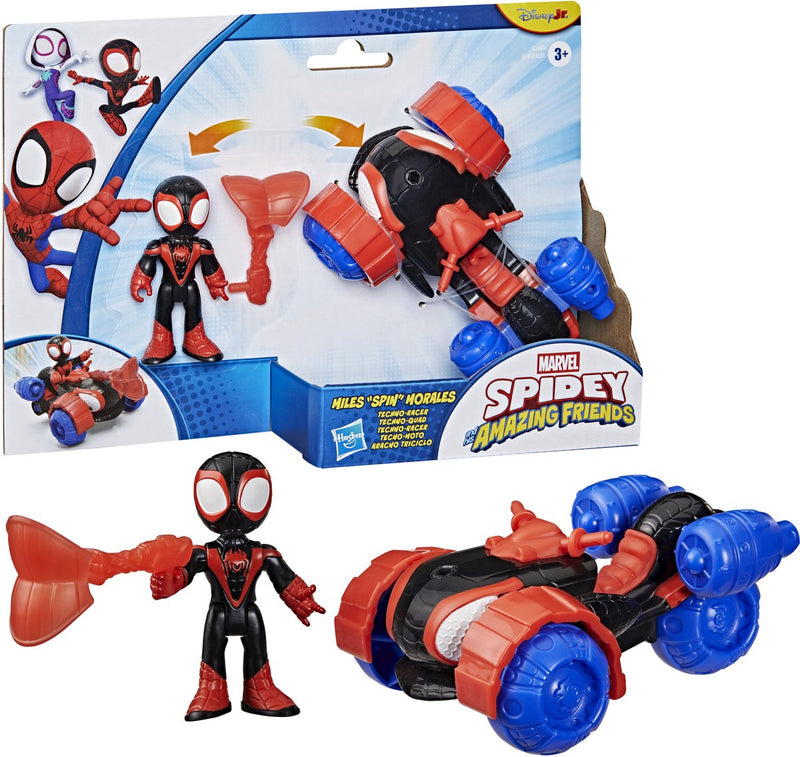 Load image into Gallery viewer, Marvel miles 'spin' morales techno-racer speelfiguur
