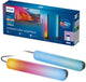 Philips smart lighting - gradient light bars - tafellamp - rgbic - gekleurd en instelbaar wit licht - muzieksynchronisatie - wall washer - lengte: 30cm - zwart - werkt met de wiz app - wifi