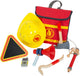 Small foot - brandweerman rugzak met houten brandweer attributen, 8dlg.